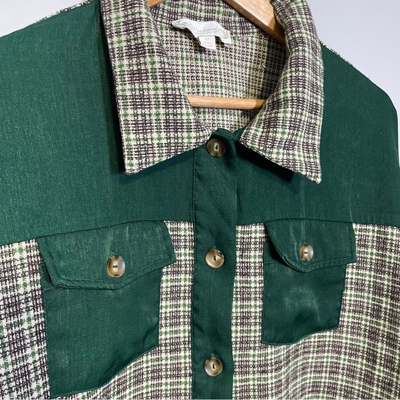 Weekend By Suzanne Betro Shacket Tweed Green - Medium‎ - Picture 5 of 8